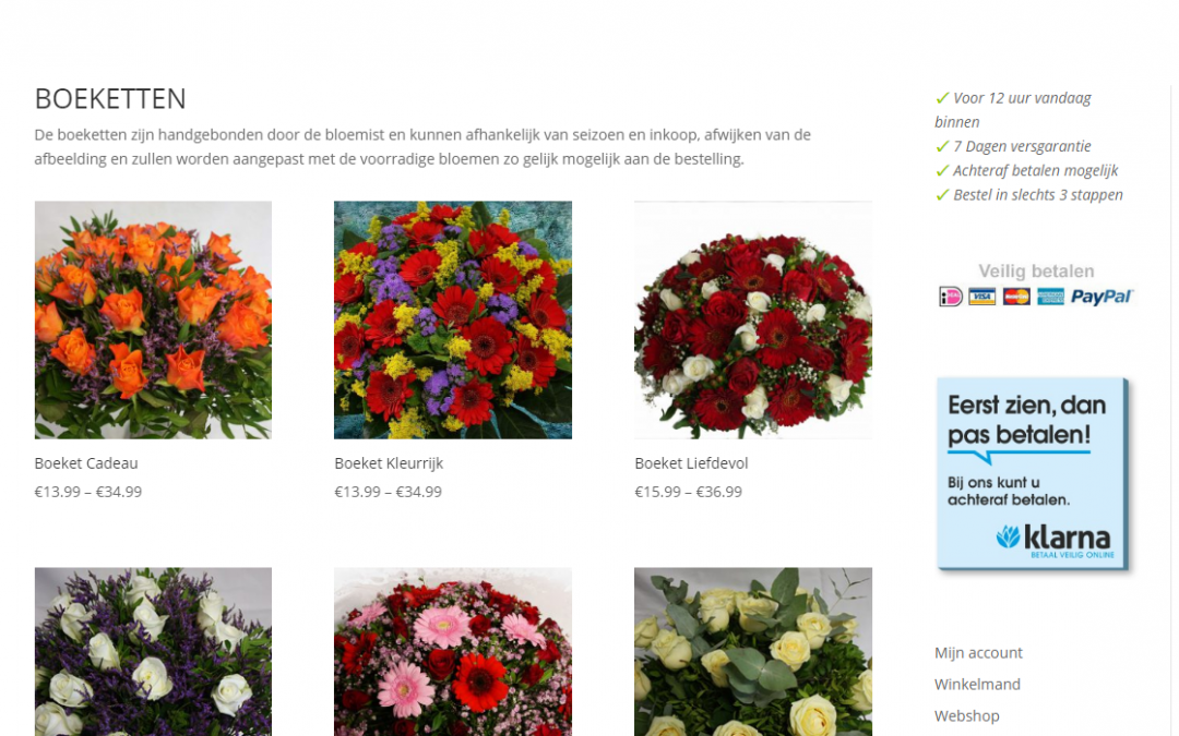 Bloemenwinkel (webshop) Hoofddorp Fleuriande update gekregen