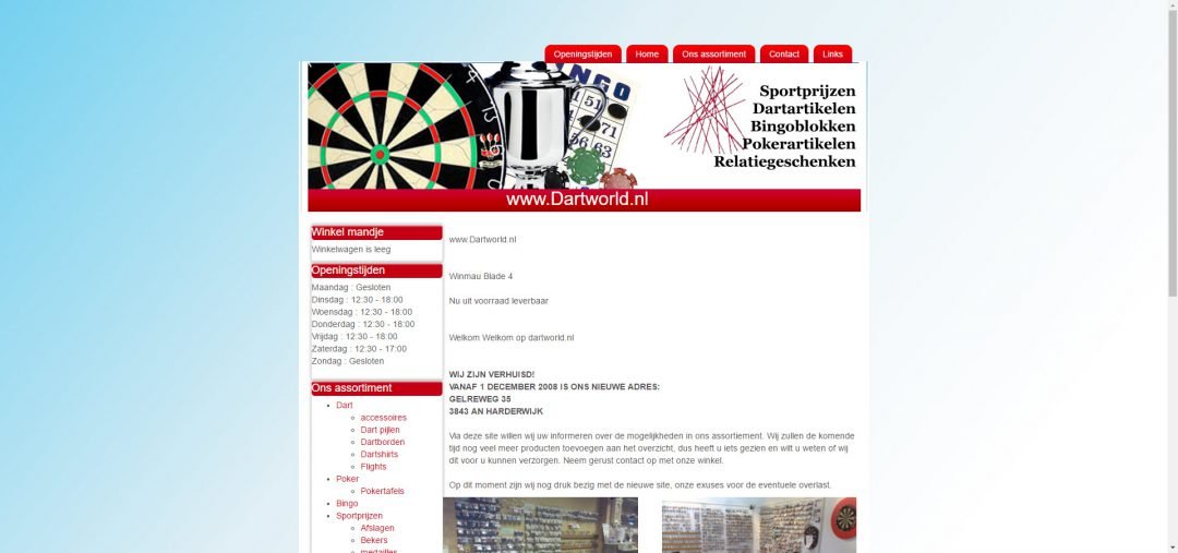 WordPress Werkzaamheden: Joomla > WordPress migratie Dartworld.nl