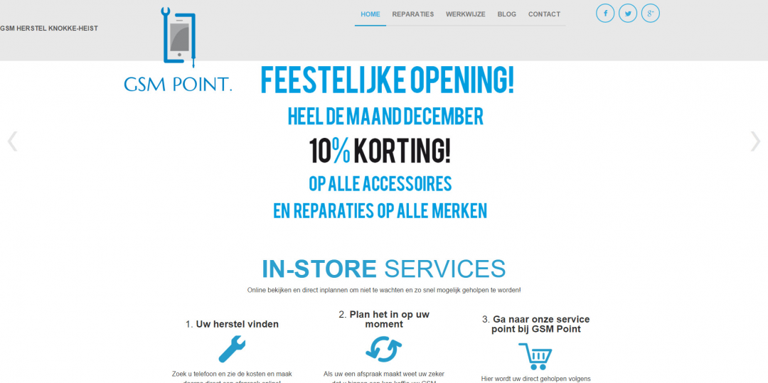 Webdesign: GSM Point V1