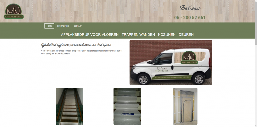 Webdesign: Afplakbedrijf