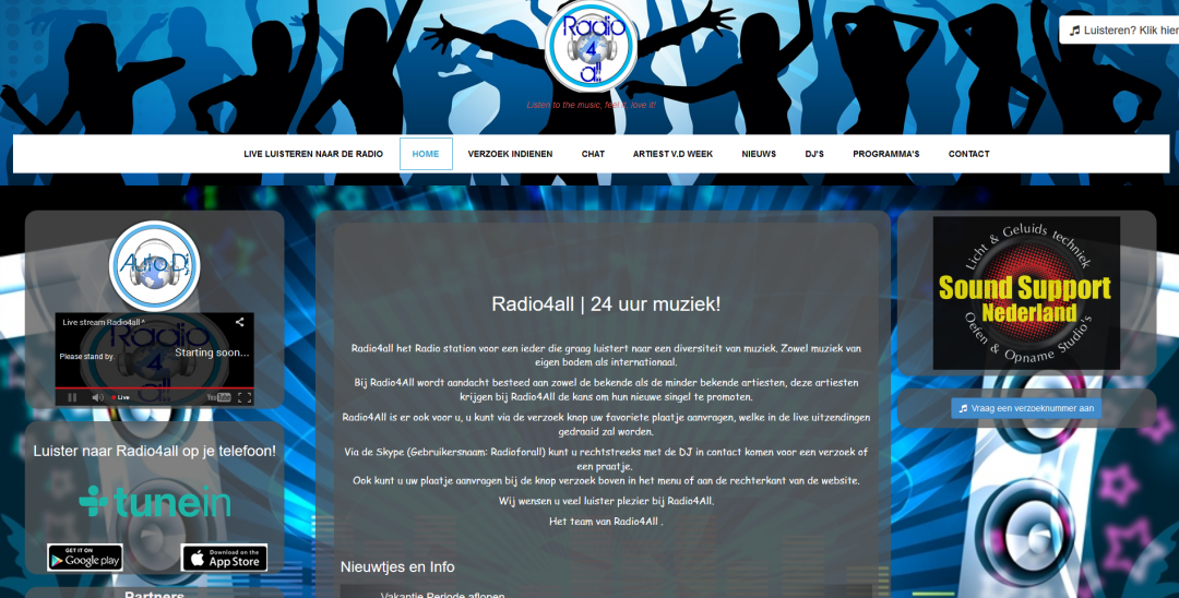 Webdesign: Radio 4 All