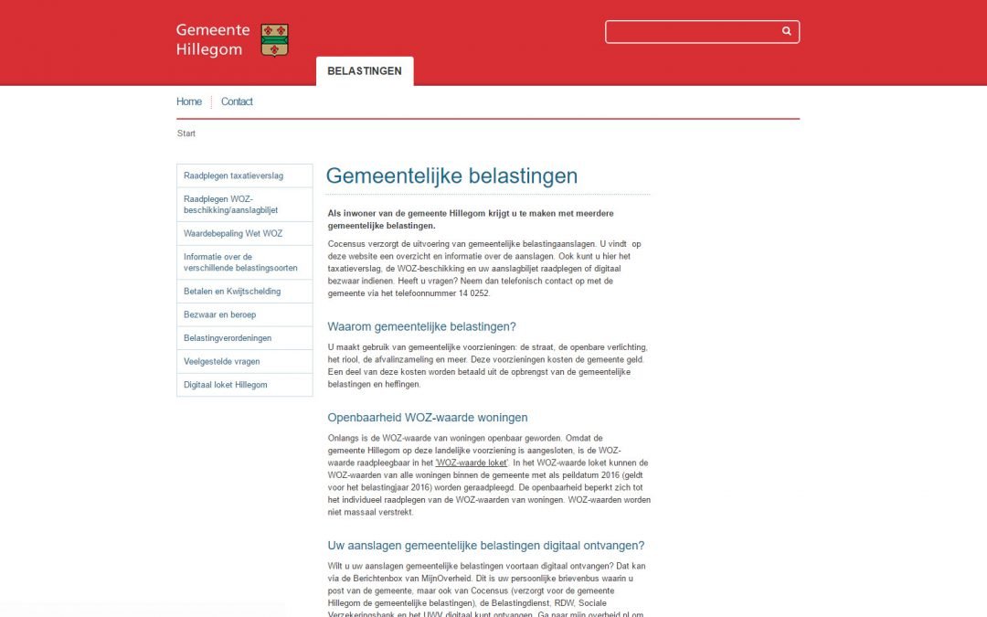 WordPress Werkzaamheden – SSL Beveiliging – Gemeente belasting