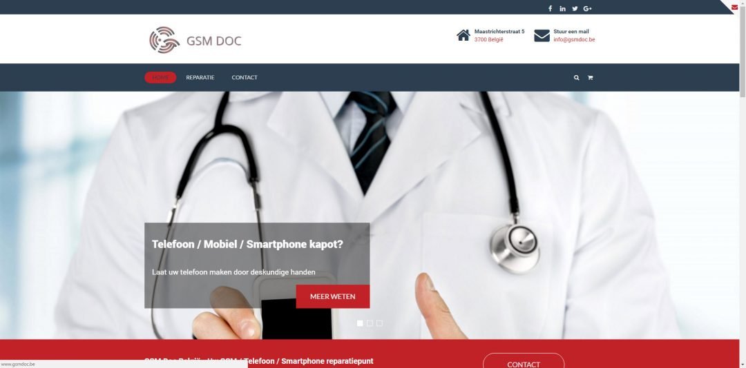 Webdesign: GSM Doc Belgie v1