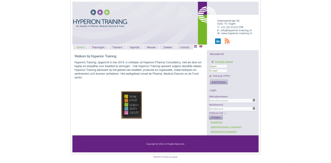 Webdesign: Hyperion Training