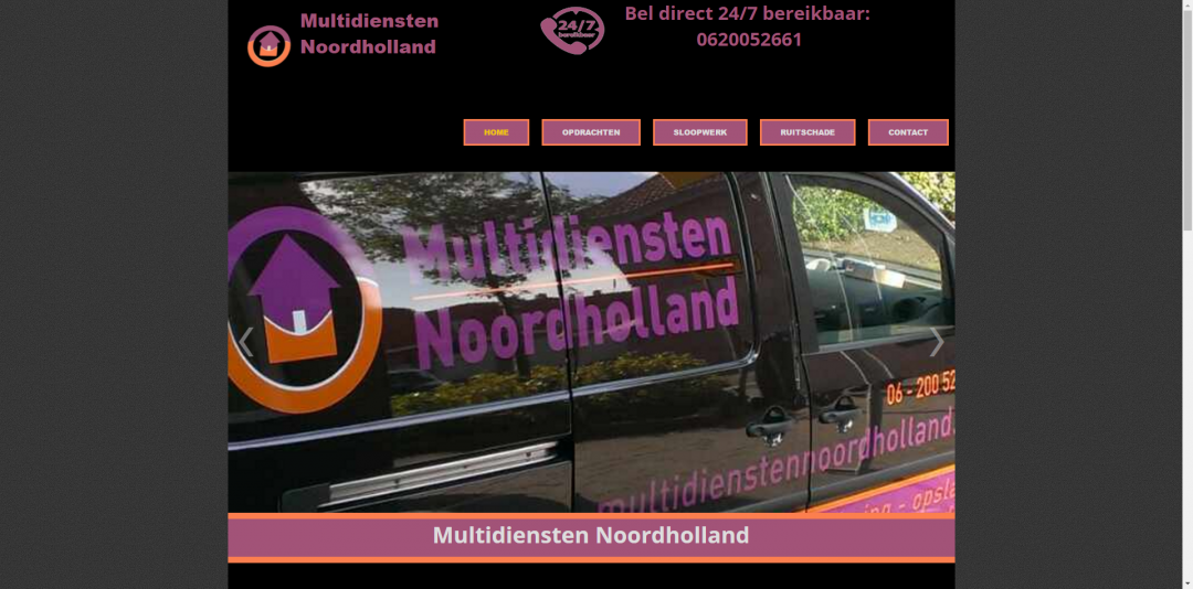 Webdesign: Multidiensten Noordholland