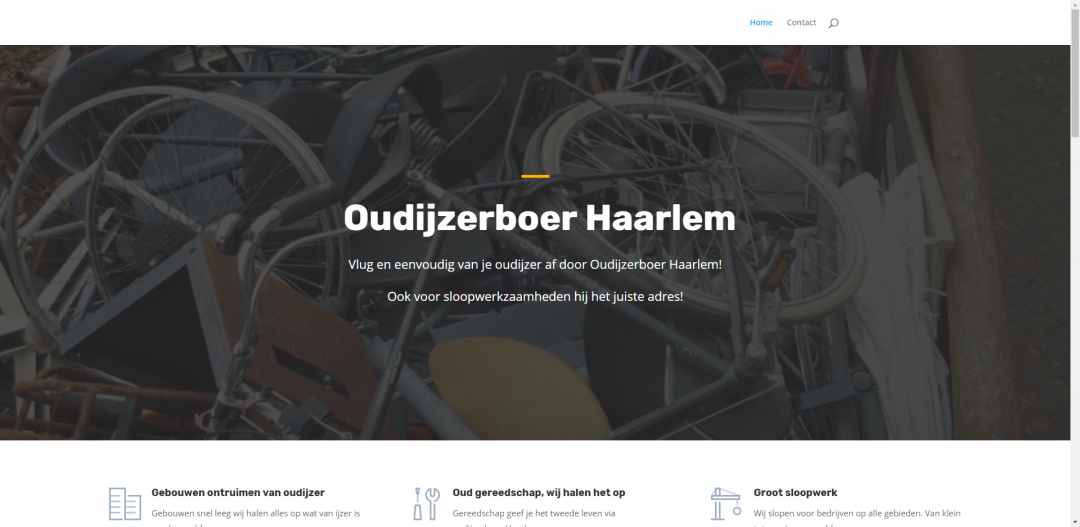 Webdesign: Oudijzerboer Haarlem