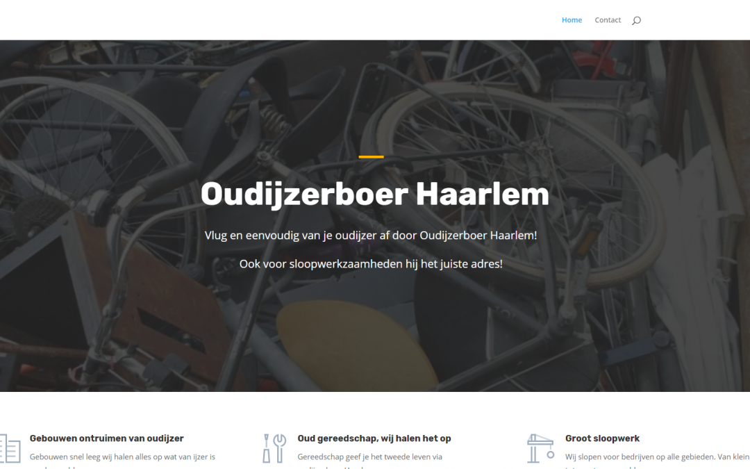 Webdesign: Oudijzerboer Haarlem