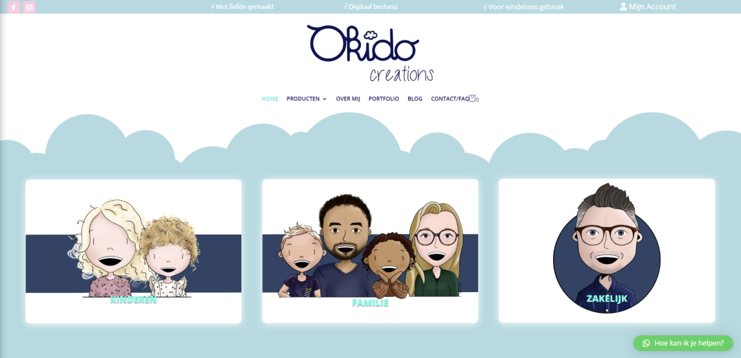 Webshop: Okidocreations.nl