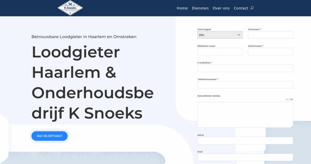 Webdesign: k-snoeks.nl