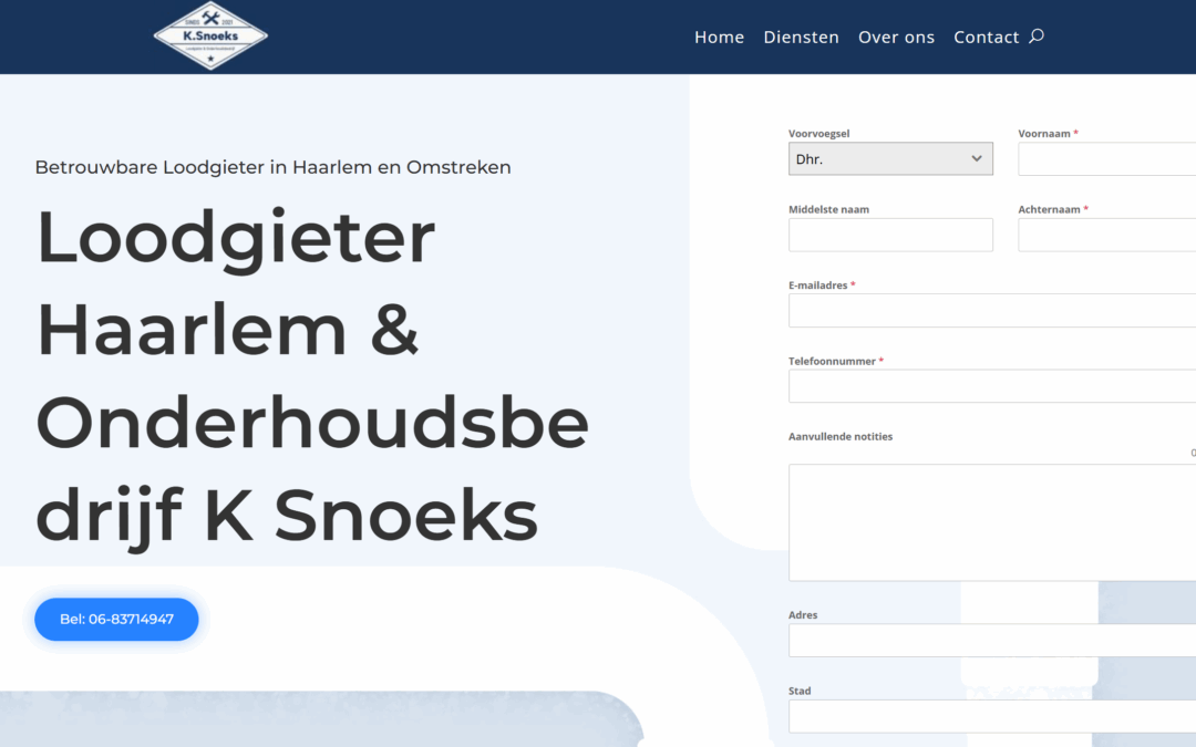 Webdesign: k-snoeks.nl